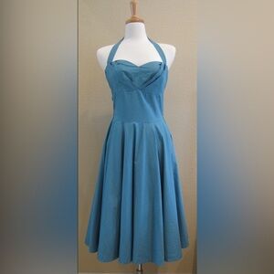 Anthropologie polka dot halter dress, NWT